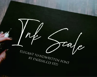 Ink Scale font