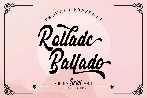 Rollade Ballado font