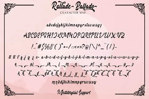 Rollade Ballado font