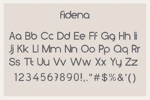 Fidena font