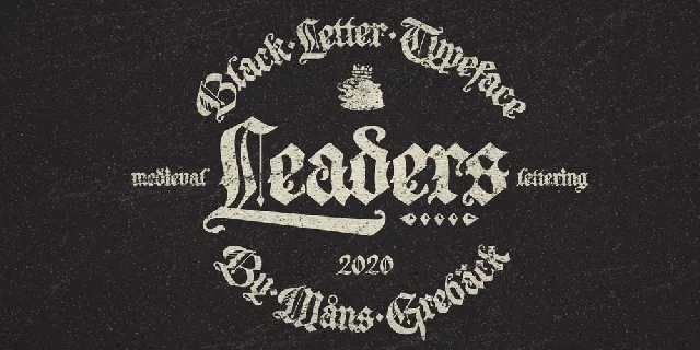 Leaders PERSONAL USE ONLY font