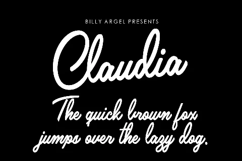 Claudia Personal Use font