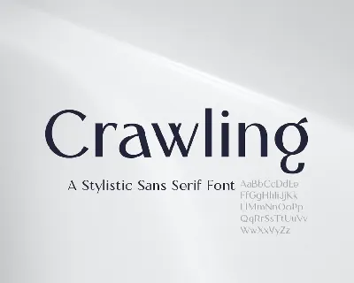 Crawling font