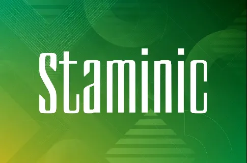 Staminic font