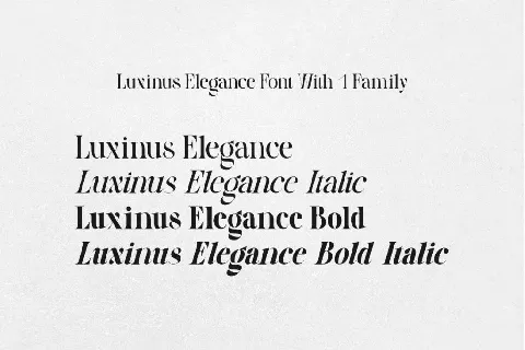 Luxinus Elegance DEMO font