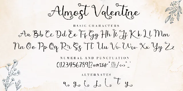 Almost Valentine font