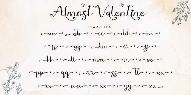 Almost Valentine font