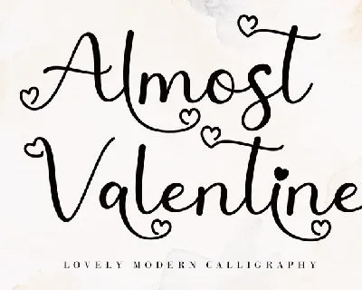 Almost Valentine font