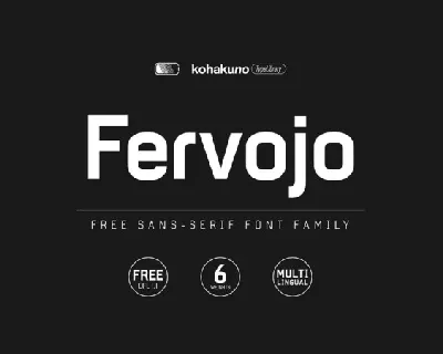 Fervojo Family font