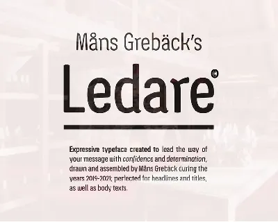 Ledare font