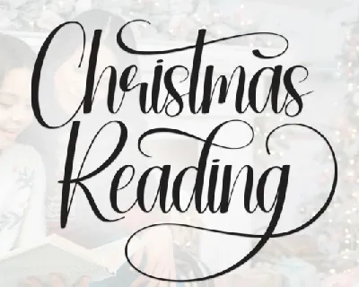 Christmas Reading Script font