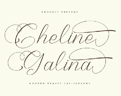 Cheline Galina font
