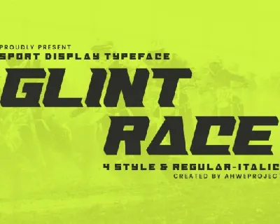 Glint Race font