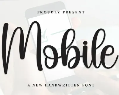 Mobile Script font