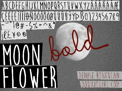 Moon Flower Free Download font