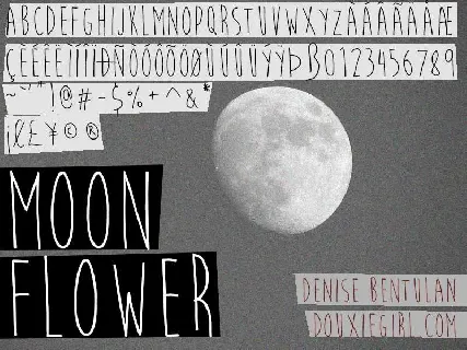 Moon Flower Free Download font