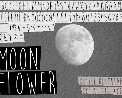 Moon Flower Free Download font