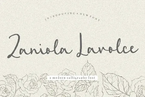 Zaniola Lavolce font