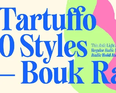 Tartuffo Family font