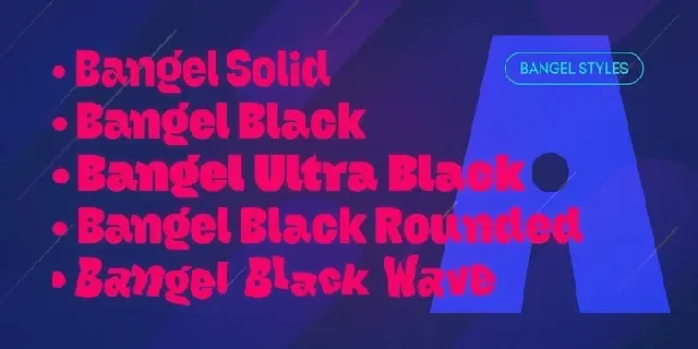 Bangel font