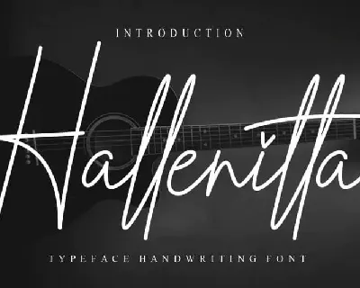 Hallenitta Handwritten font