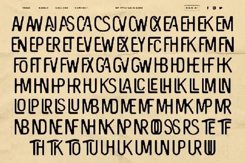 The Bangles – Vintage font