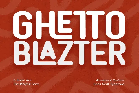 CF GHETTO BLAZTER DEMO font