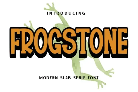 Frogstone Display font