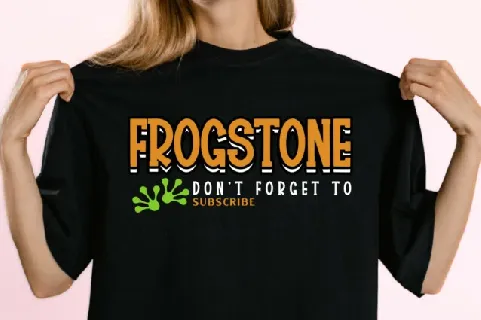 Frogstone Display font