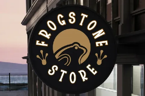 Frogstone Display font