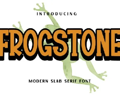 Frogstone Display font