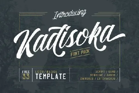 Kadisoka Script Free font