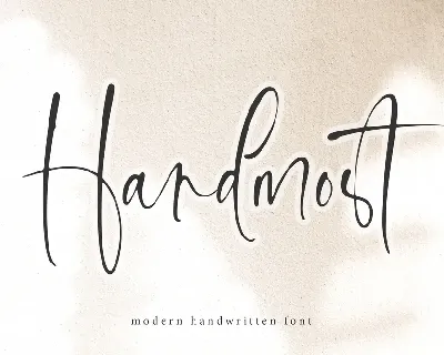 Handmost font