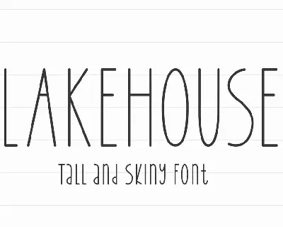Lakehouse font