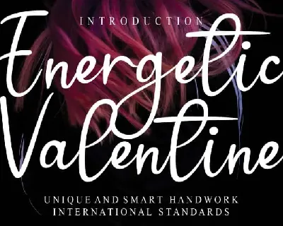 Energetic Valentine Script font