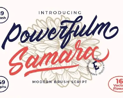 Powerfulm Samara Script font