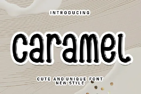 Caramel Display font