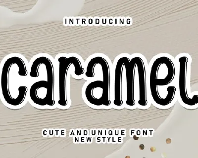 Caramel Display font