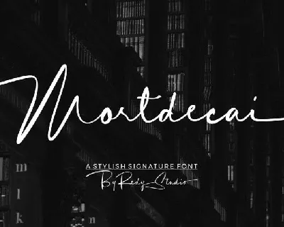 Mortdecai Signature font