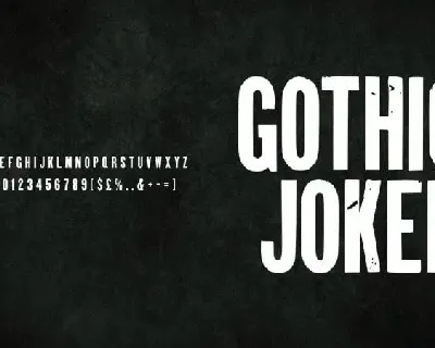 Gothic Joker Display font