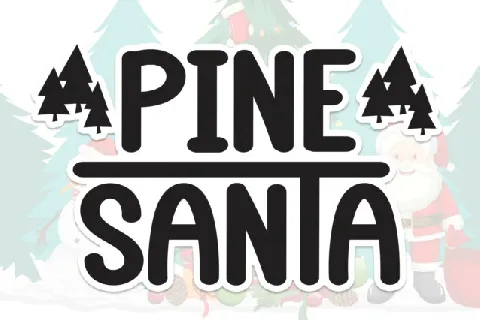 Pine Santa Display font