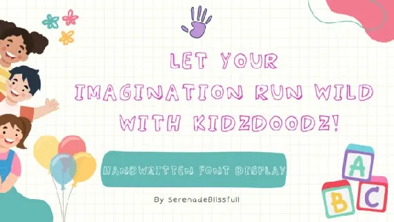 KidzDoodz Display font