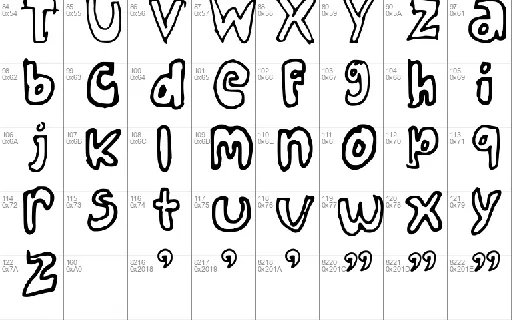 KidzDoodz Display font