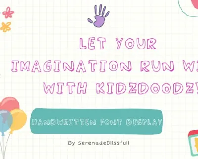 KidzDoodz Display font