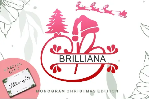 Brilliana Monogram font