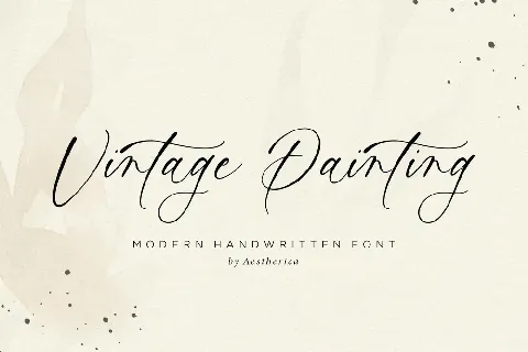 Vintage Painting font
