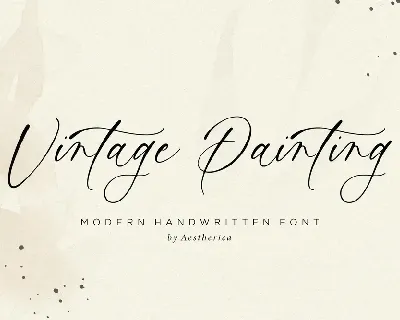 Vintage Painting font