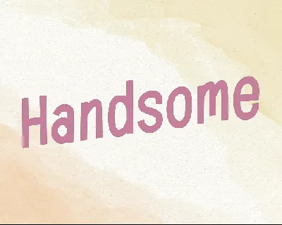 Handsome font