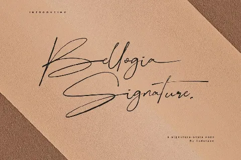 Bellogia Signature font