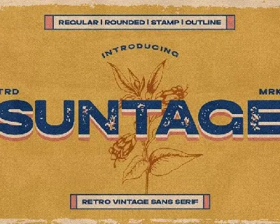 Suntage font